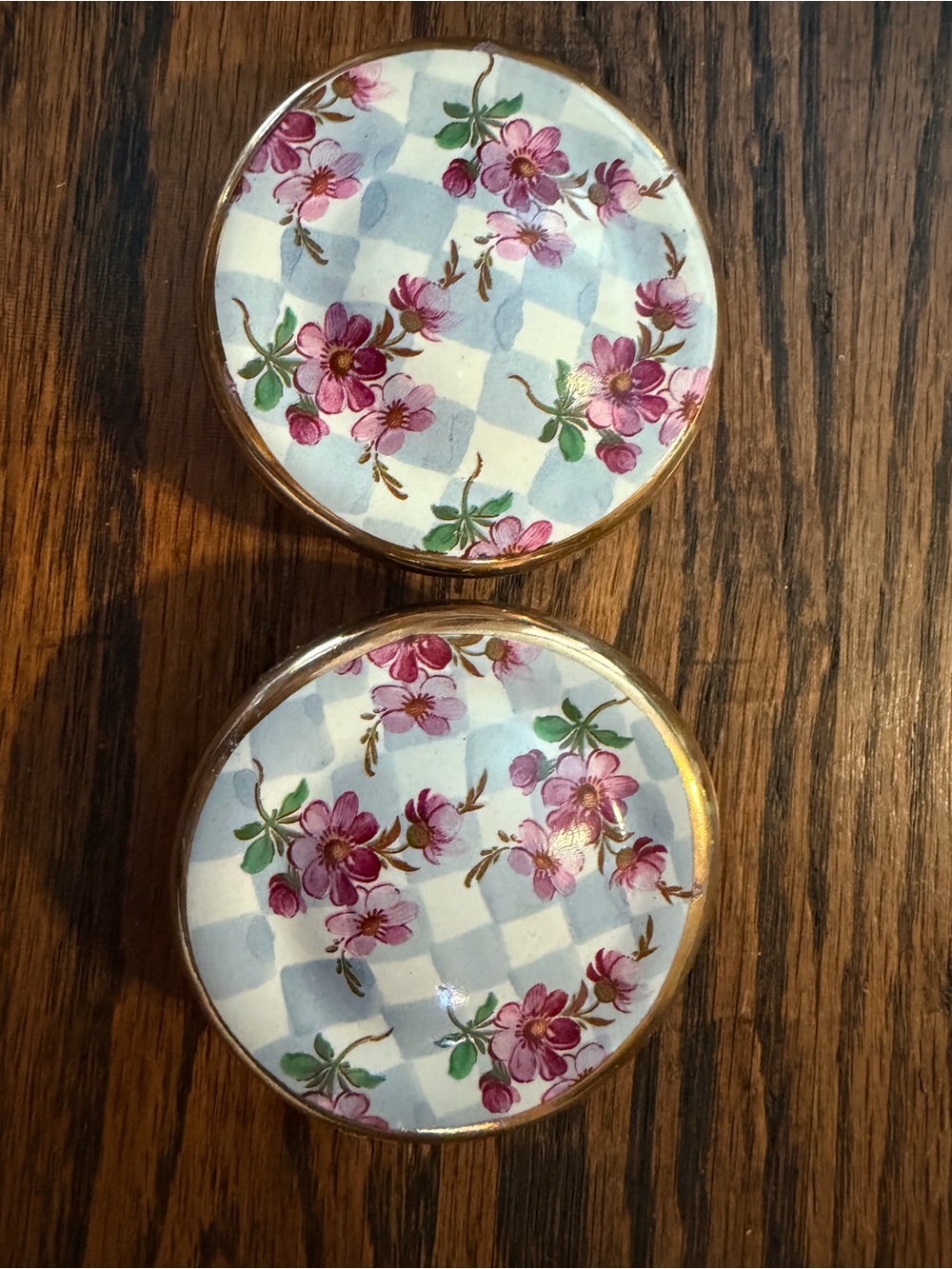 Retired MacKenzie Childs Morning Glory 2.5” Drawer Knobs